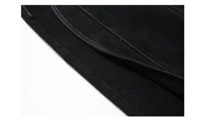 Street Stitch Spliced Baggy Jeans bottom    - VONVEX