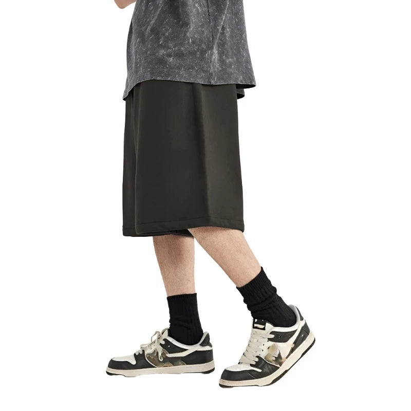 Basic Color Straight-leg Short  Charcoal gray XS  - VONVEX