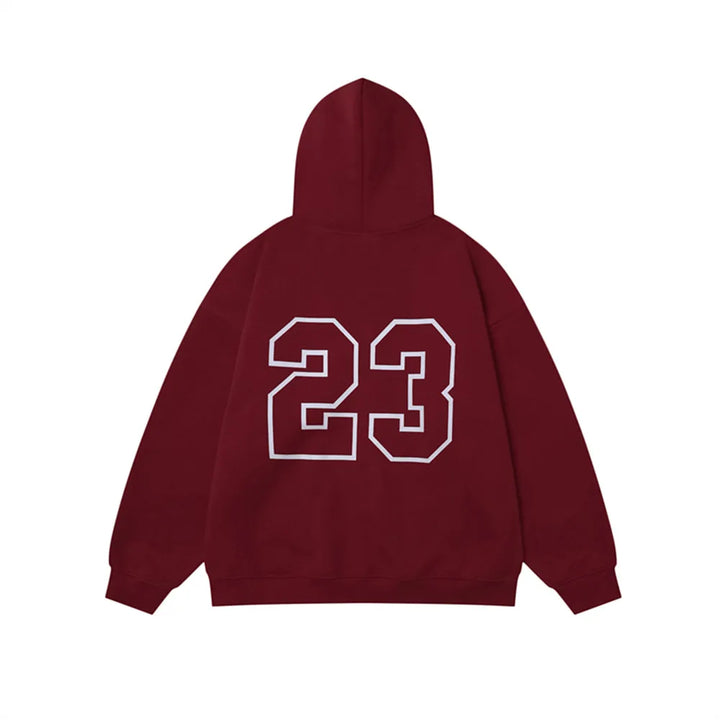 23 High Street Dual Print Hoodie     - VONVEX