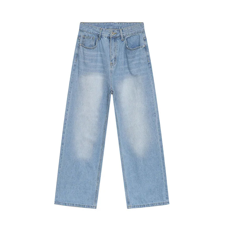 Wide-leg Vintage Jeans  Light Blue S  - VONVEX
