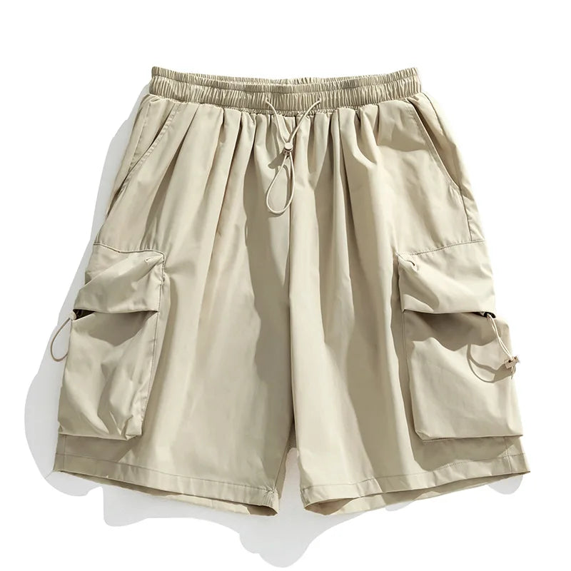 Casual Loose Knee Cargo Short  Apricot M  - VONVEX