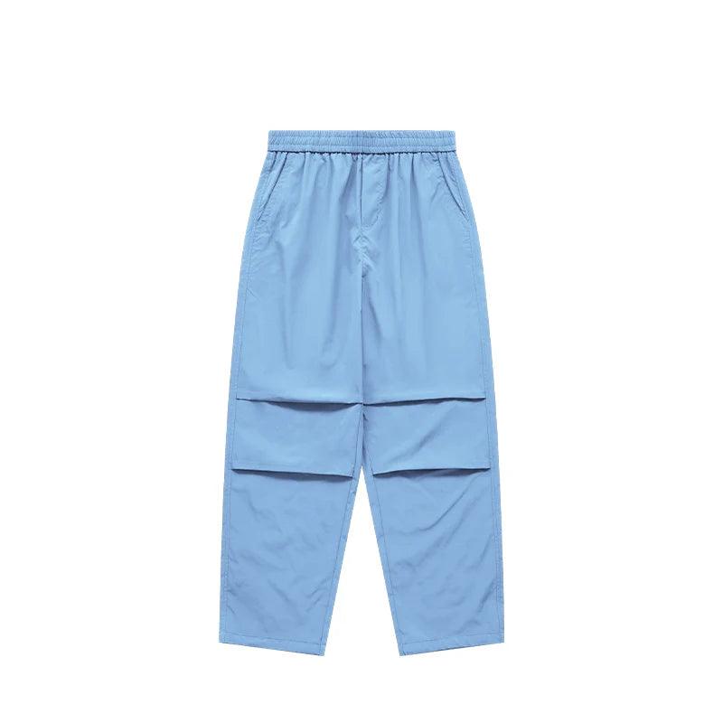 Parachute Elastic Waist Cargo Pants  Light blue XS  - VONVEX