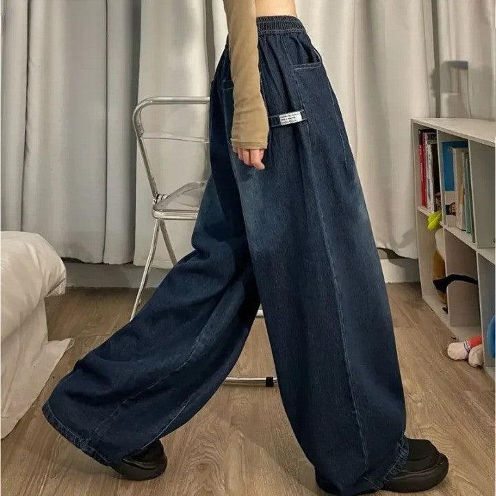 Vintage Y2K Wide Leg Jeans     - VONVEX