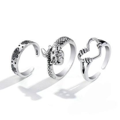 Vintage Soul 5-Piece Rings  Style-1   - VONVEX