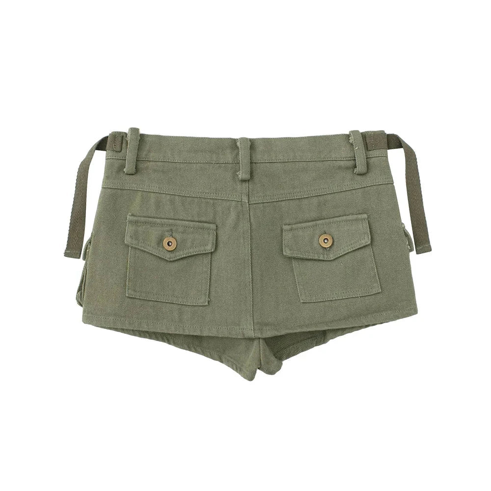 Pockets Short Skirt     - VONVEX