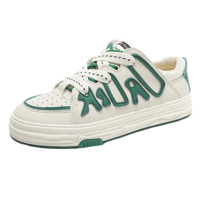 Soft Step Dissolve Sneakers  White Green 36  - VONVEX
