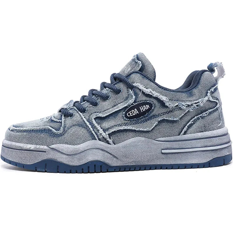 Cowboy Mesh Stride Sneakers  Washed blue 43  - VONVEX