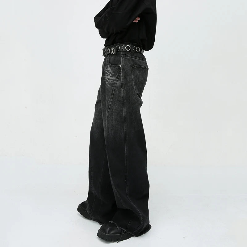 American Style Streetwear Wide Leg Pants     - VONVEX