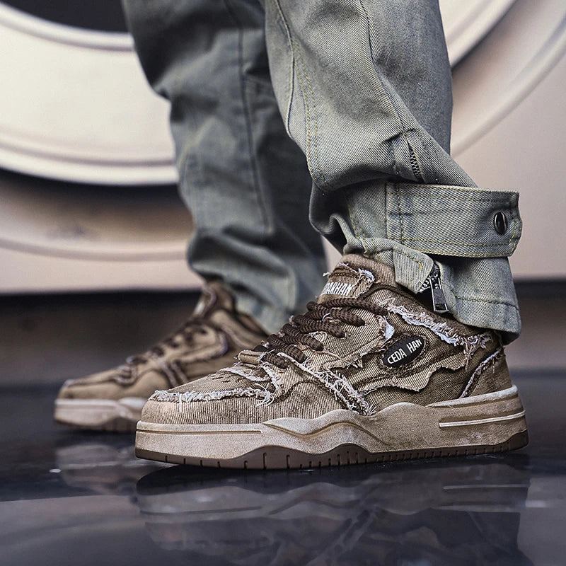 Cowboy Mesh Stride Sneakers     - VONVEX