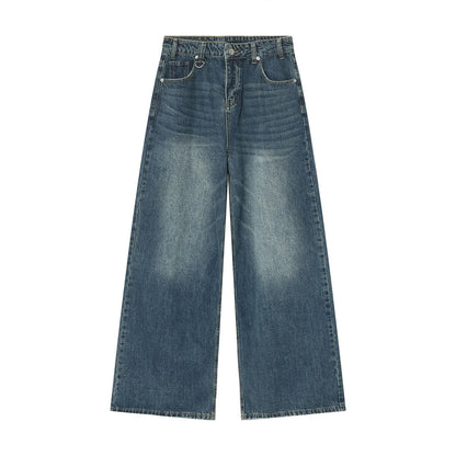 Vintage Camouflage Wide-Leg Jeans  Blue XS  - VONVEX
