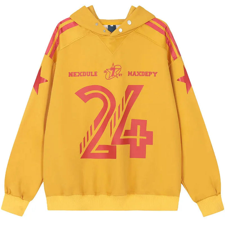 Y2k Nexux 24 Hoodie Yellow M - VONVEX