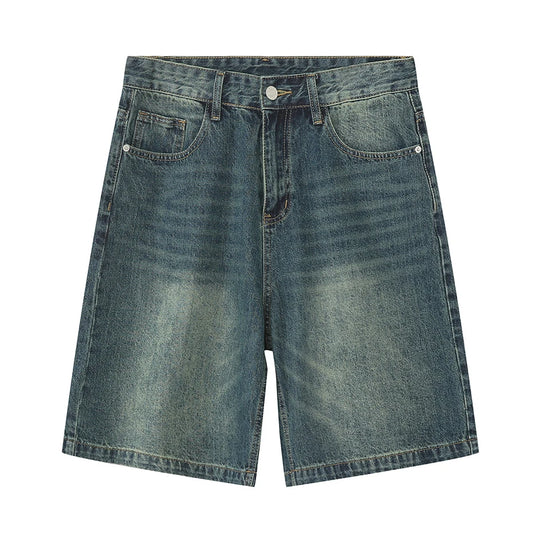 Y2K Retro Harajuku Denim Short  Blue M  - VONVEX