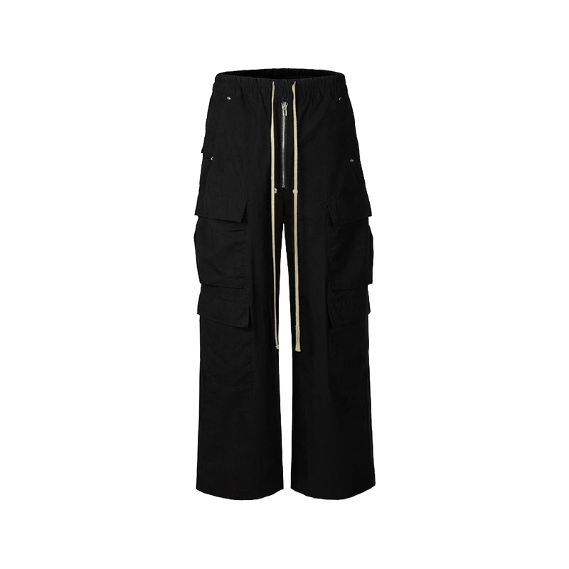 Unisex Wide-Leg Oversized Cargo Pants bottom    - VONVEX
