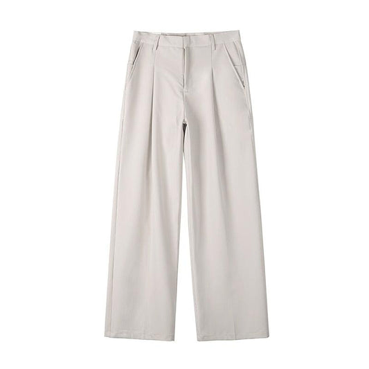 Autumn New Wide-leg Mop Pants     - VONVEX