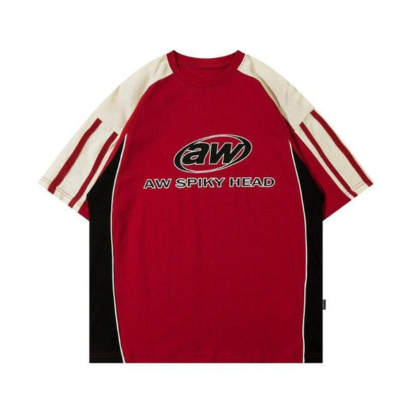 AW Spiky Head T-Shirt  Red M  - VONVEX