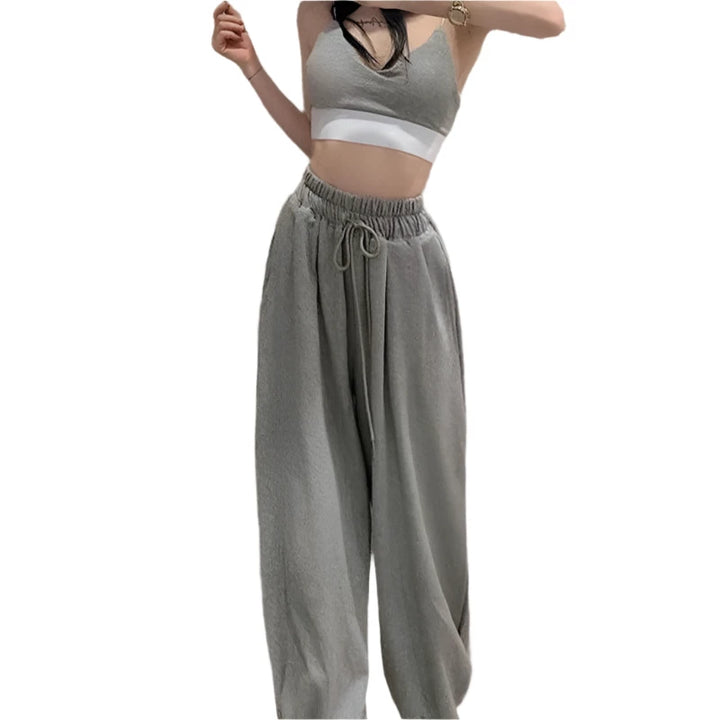 Baggy High Waist Sweatpants bottom    - VONVEX