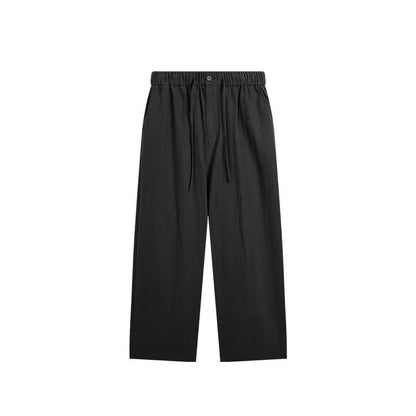 Bamboo Wide Leg Pants bottom Black S  - VONVEX