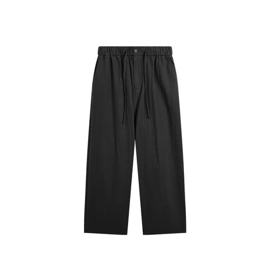 Bamboo Wide Leg Pants bottom Black S  - VONVEX