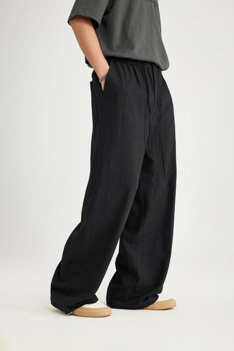 Bamboo Wide Leg Pants bottom    - VONVEX