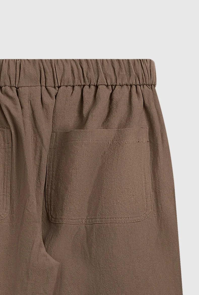 Bamboo Wide Leg Pants bottom    - VONVEX