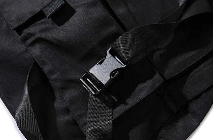 Black Military Cargo Shorts     - VONVEX
