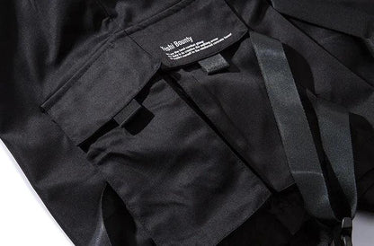 Black Military Cargo Shorts     - VONVEX