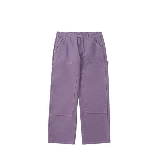 Candy Color Straight Leg Cargo Pant  Purple 26  - VONVEX