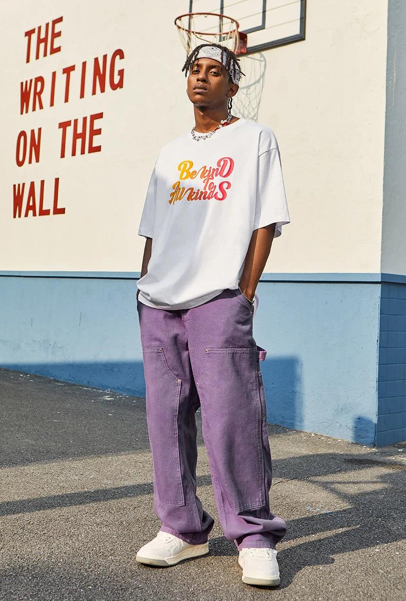 Candy Color Straight Leg Cargo Pant     - VONVEX