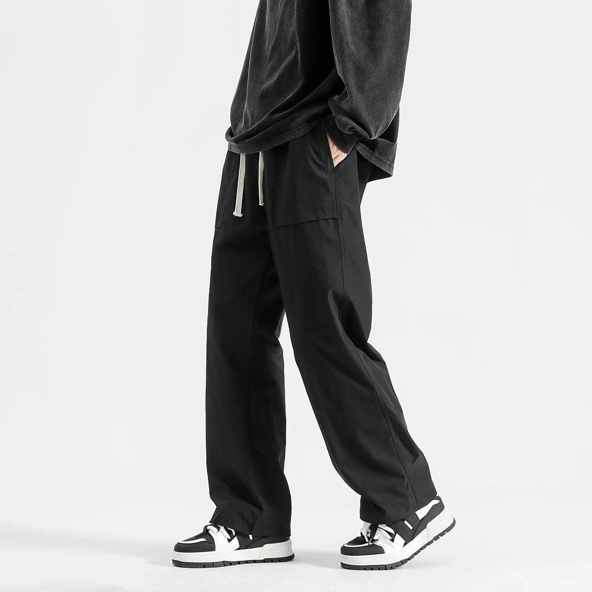 Casual Elastic Waist Cargo Pant  Black-3 S  - VONVEX