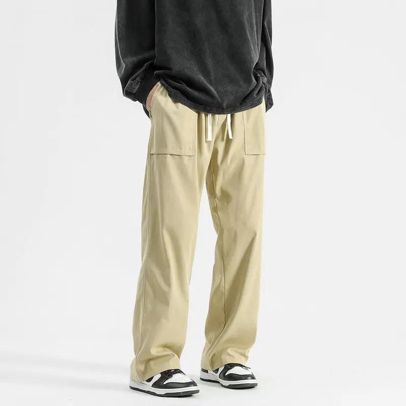 Casual Elastic Waist Cargo Pant  Khaki 2 S  - VONVEX
