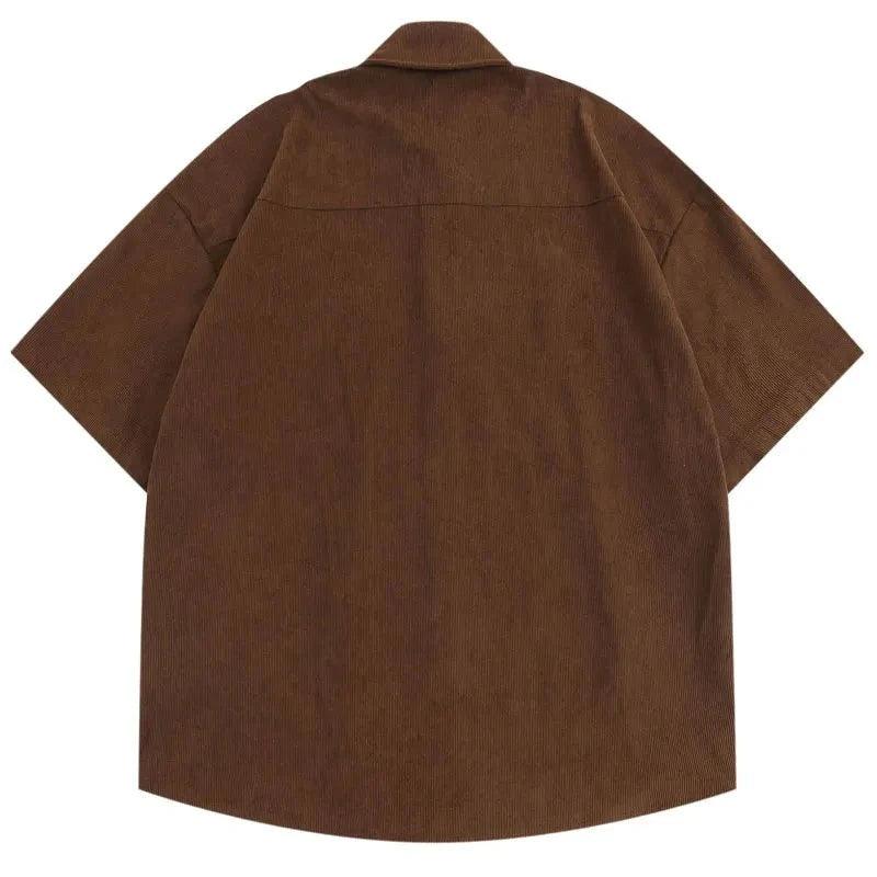 Casual Embroidery Floral Shirt     - VONVEX