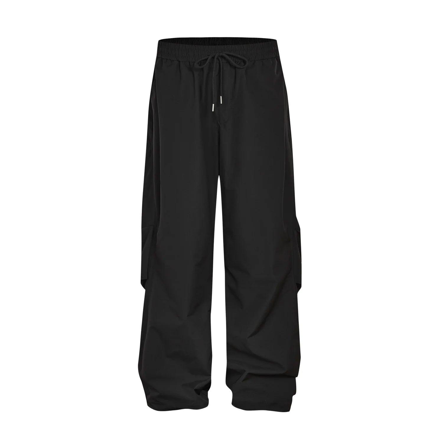 Casual Japanese Baggy Sweatpants  Black M  - VONVEX