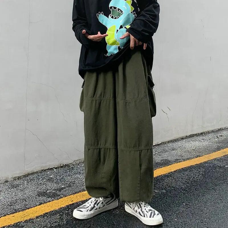 Casual Oversize Cargo Pant     - VONVEX