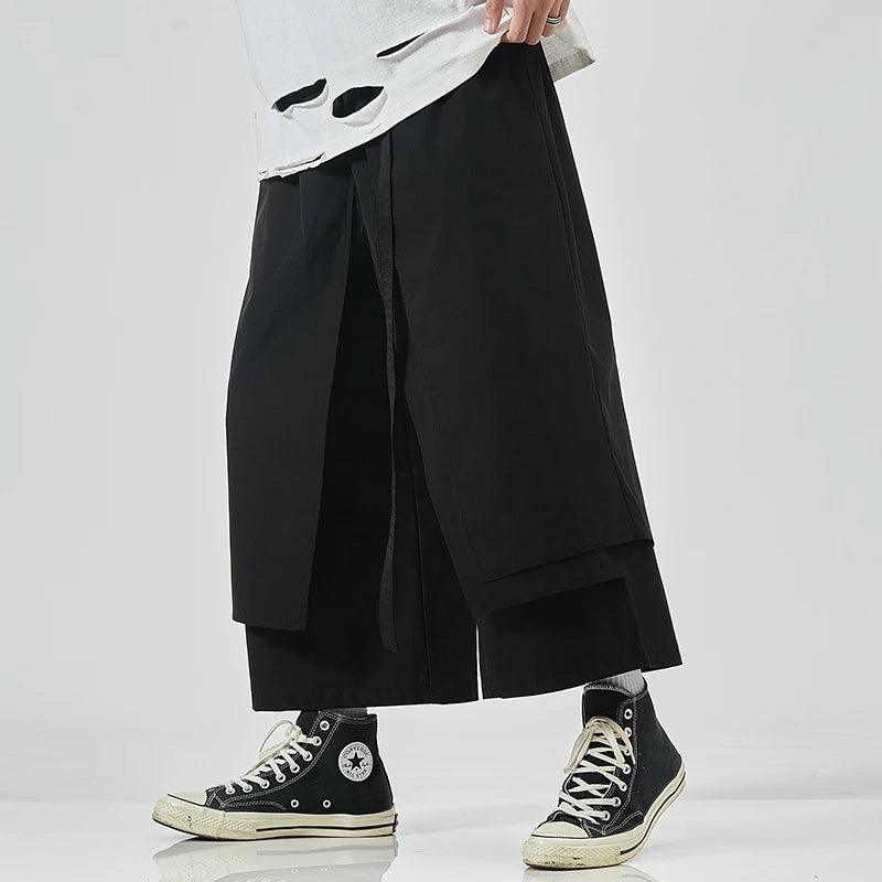 Casual Patchwork Jogger Pant     - VONVEX