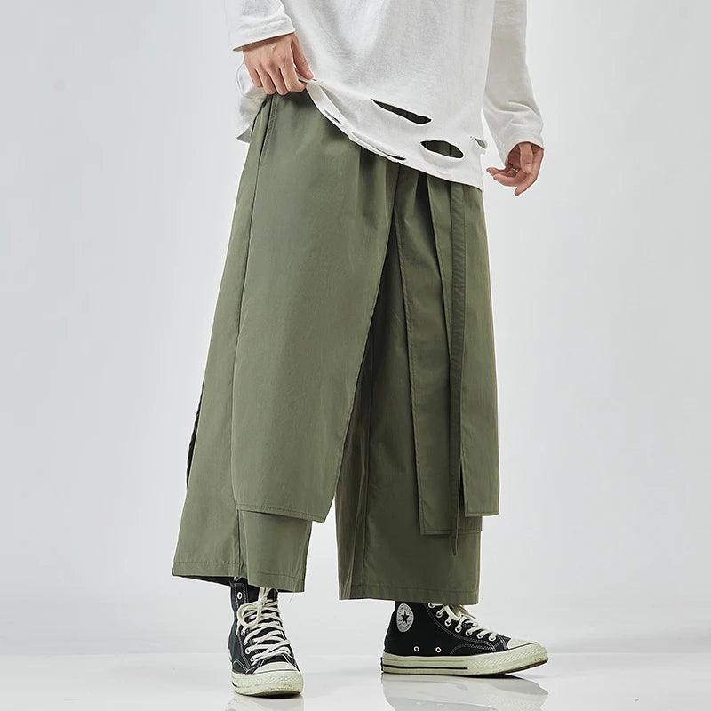 Casual Patchwork Jogger Pant     - VONVEX