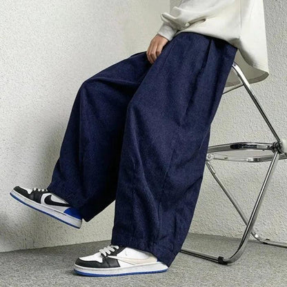Casual Solid Oversize Harem Pant     - VONVEX