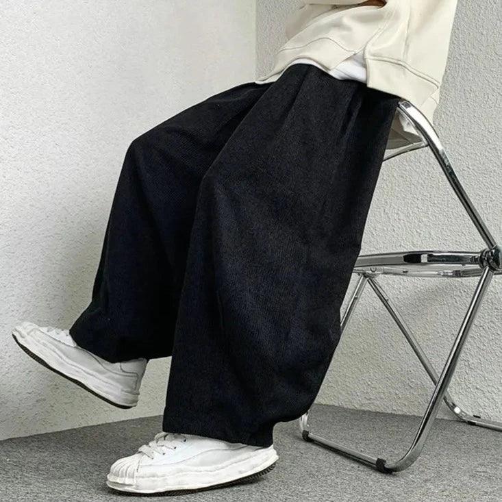 Casual Solid Oversize Harem Pant     - VONVEX