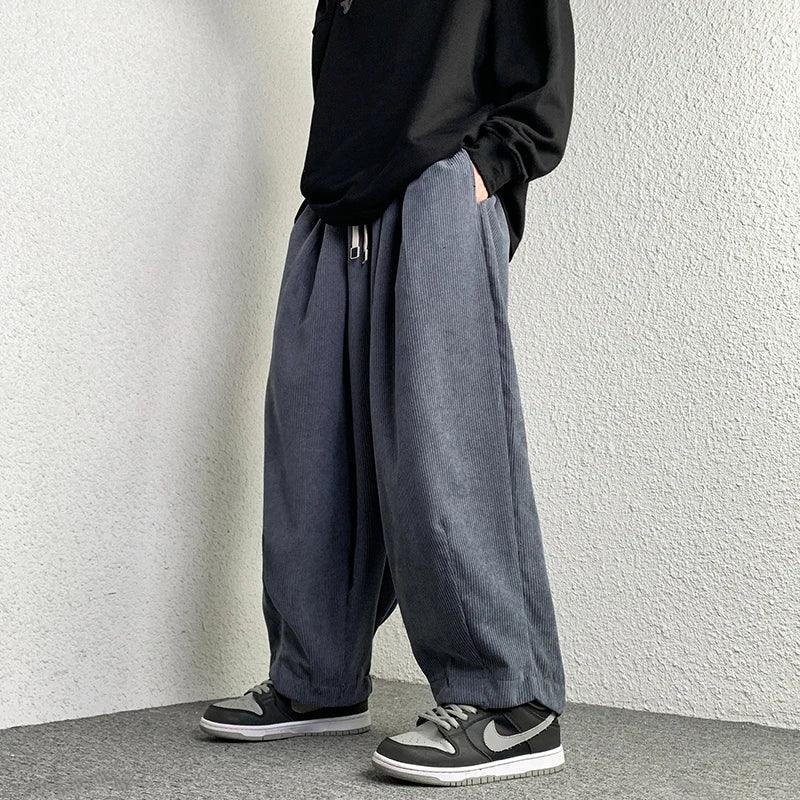 Casual Solid Oversize Harem Pant     - VONVEX