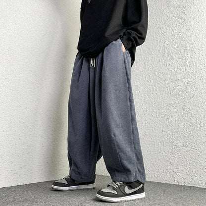 Casual Solid Oversize Harem Pant     - VONVEX