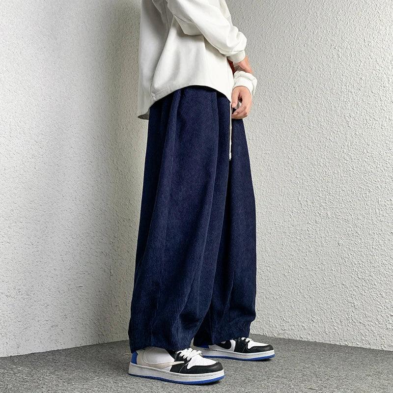 Casual Solid Oversize Harem Pant     - VONVEX