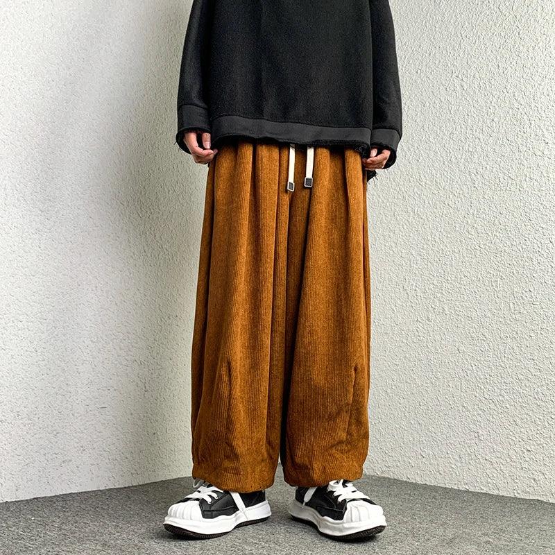 Casual Solid Oversize Harem Pant  Khaki Chinese size XXXL  - VONVEX
