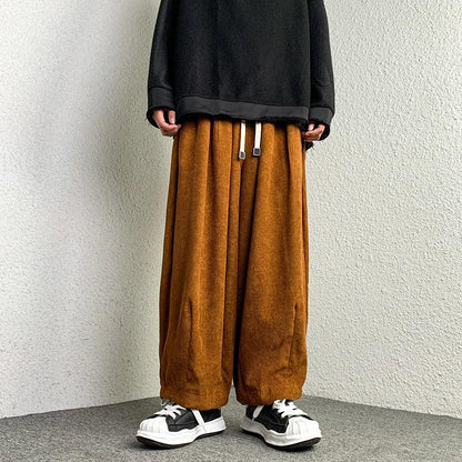 Casual Solid Oversize Harem Pant  Khaki Chinese size XXXL  - VONVEX