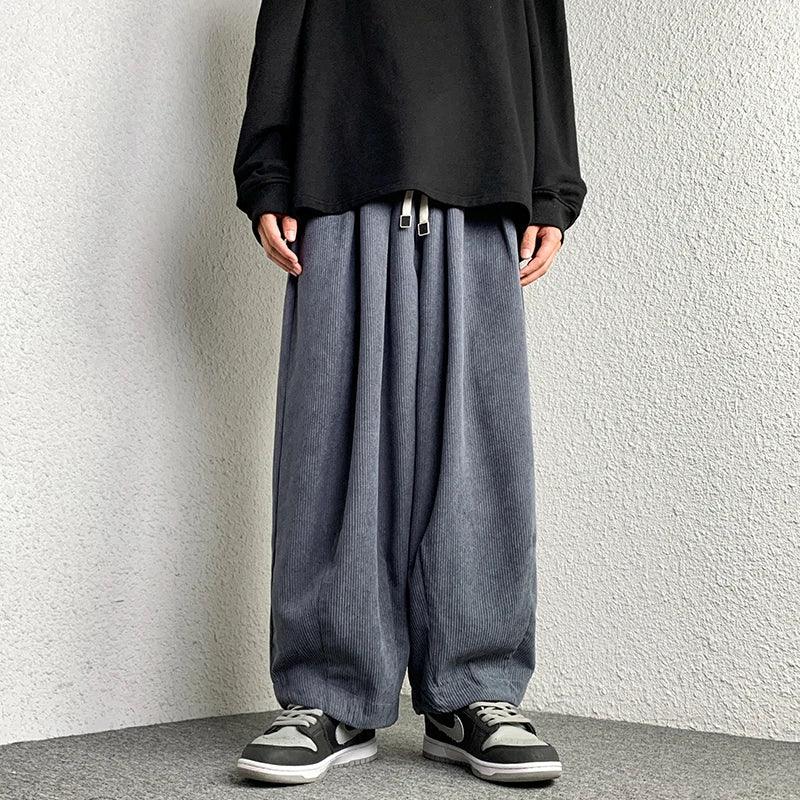 Casual Solid Oversize Harem Pant  Dark Grey Chinese size XXL  - VONVEX