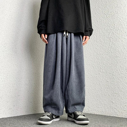 Casual Solid Oversize Harem Pant  Dark Grey Chinese size XXL  - VONVEX