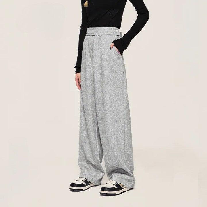 Casual Straight Wide Leg Pant     - VONVEX