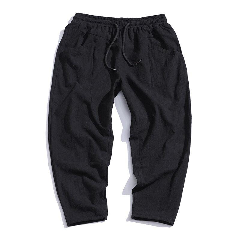Cotton Casual Pants     - VONVEX