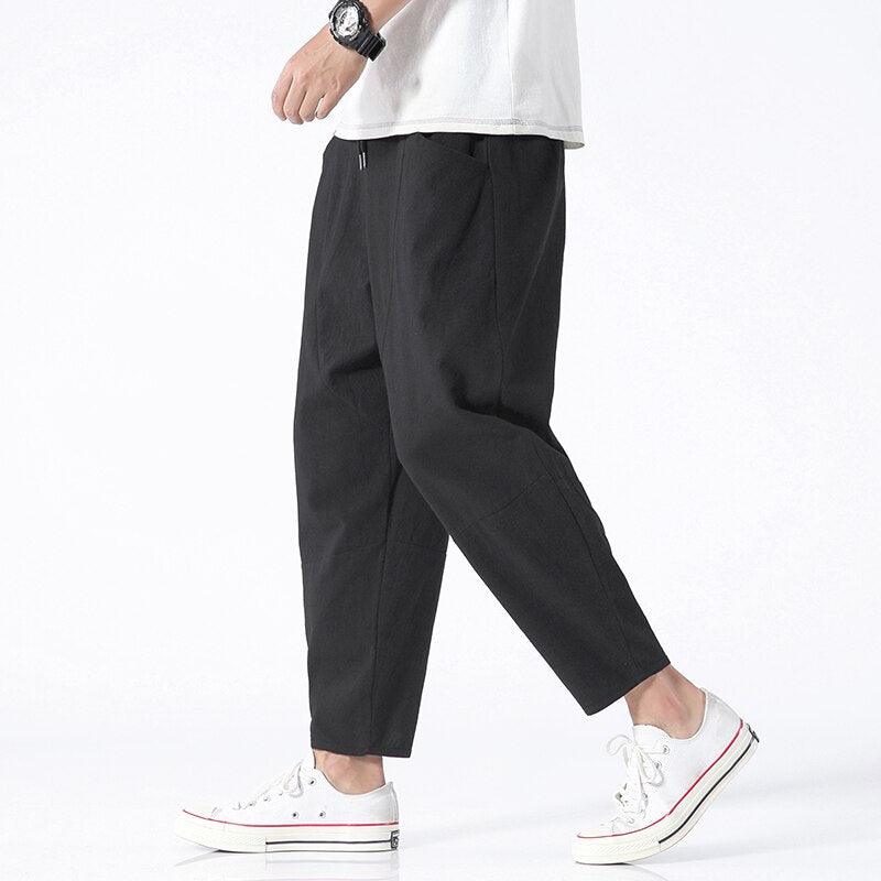 Cotton Casual Pants     - VONVEX