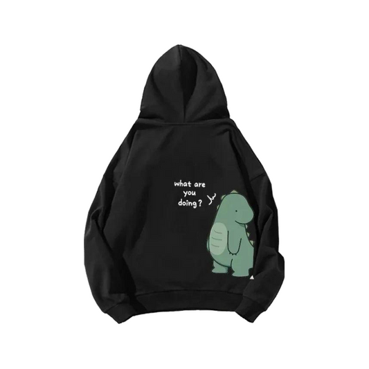 Dinosaur Couples Hoodie     - VONVEX