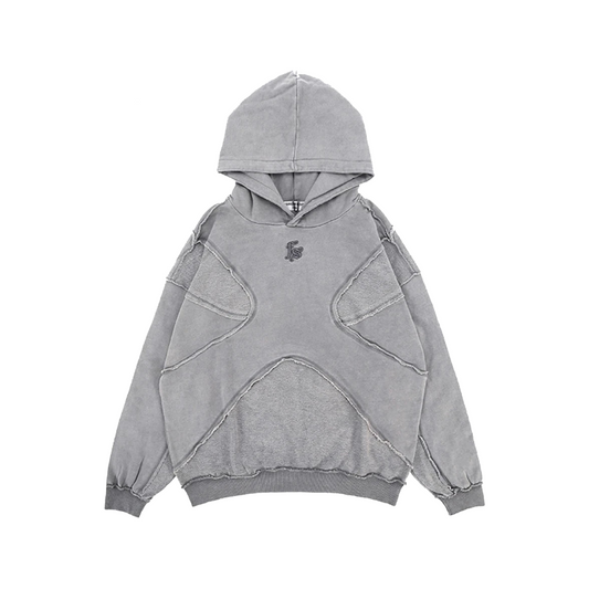 Y2K Futuristic Stitch Hoodie     - VONVEX