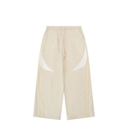 Elastic Waist Wide-leg Pant  Light Apricot S  - VONVEX